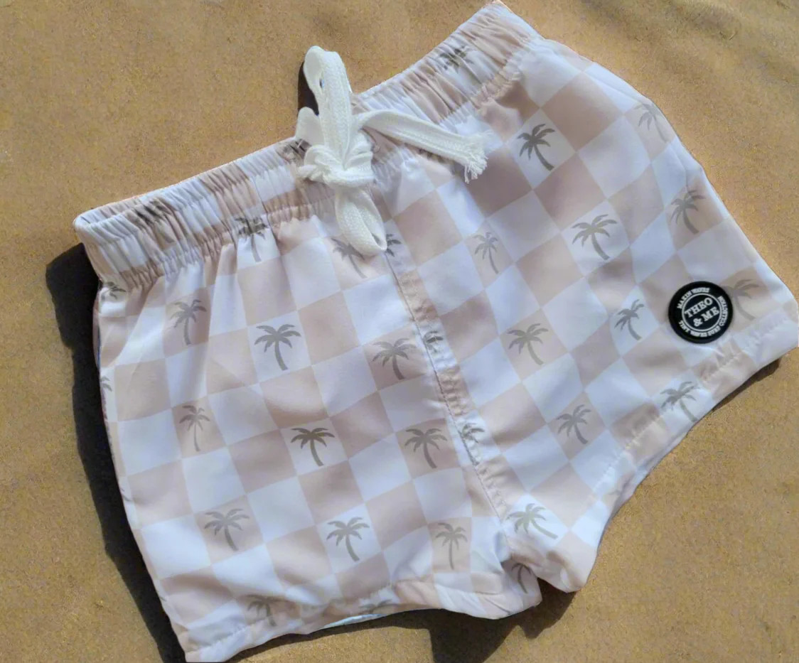 SURF GRID SWIM TRUNKS | Sydney and Co.