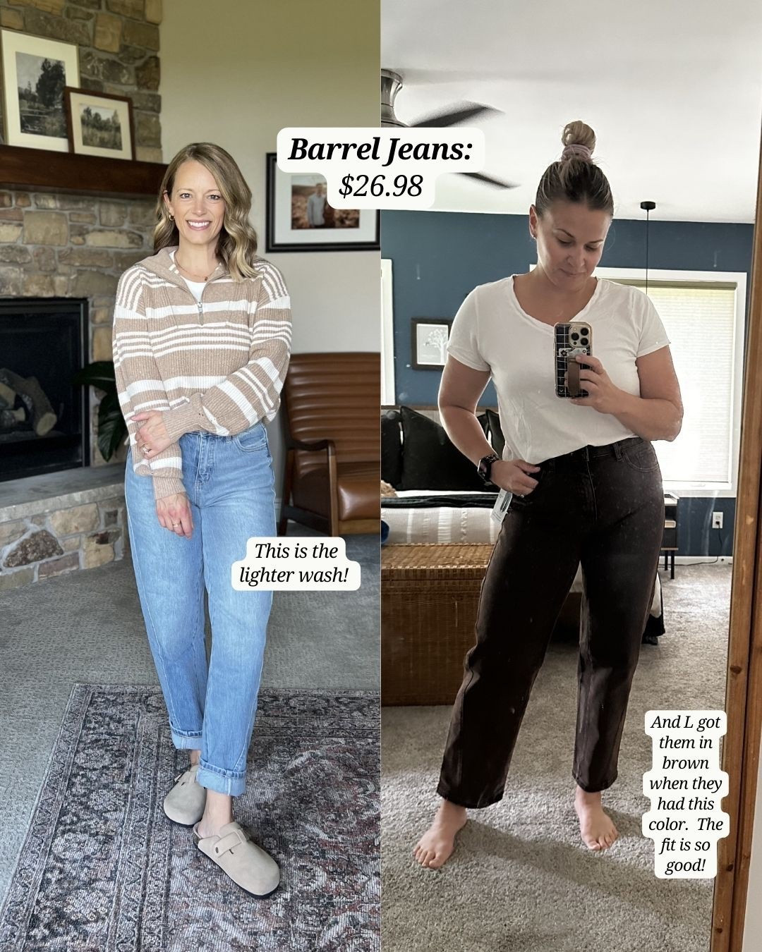 In my opinion, these are the perfect barrel jeans from Walmart. Just enough without feeling frumpy. Great fit!

#LTKmomlife #LTKMidsize #LTKOver40