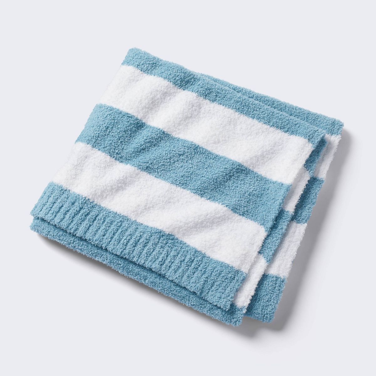 Chenille Stripe Baby Blanket - Blue and White Stripe - Cloud Island™ | Target