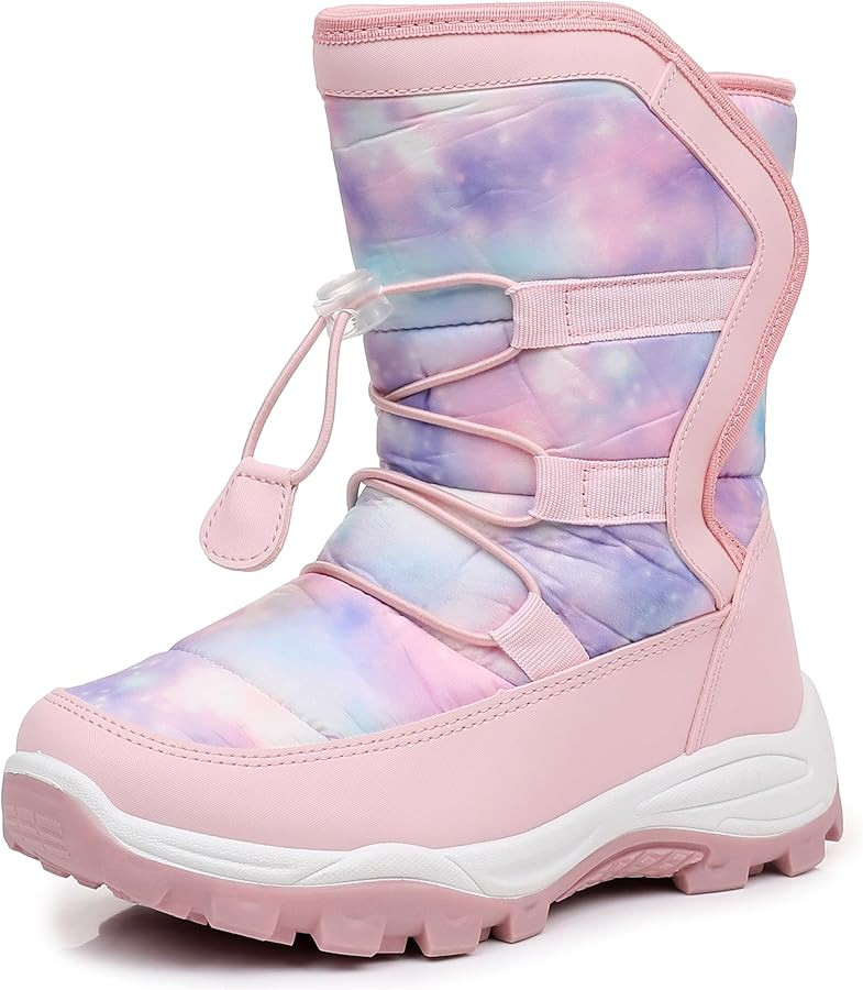 Felabo Kids Boys Girls Snow Boots Water-Resistant Winter Boots with Warm Lining & Anti-Slip Sole ... | Amazon (US)