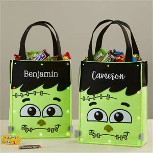 Frankie Embroidered Light Up Halloween Treat Bag | Things Remembered