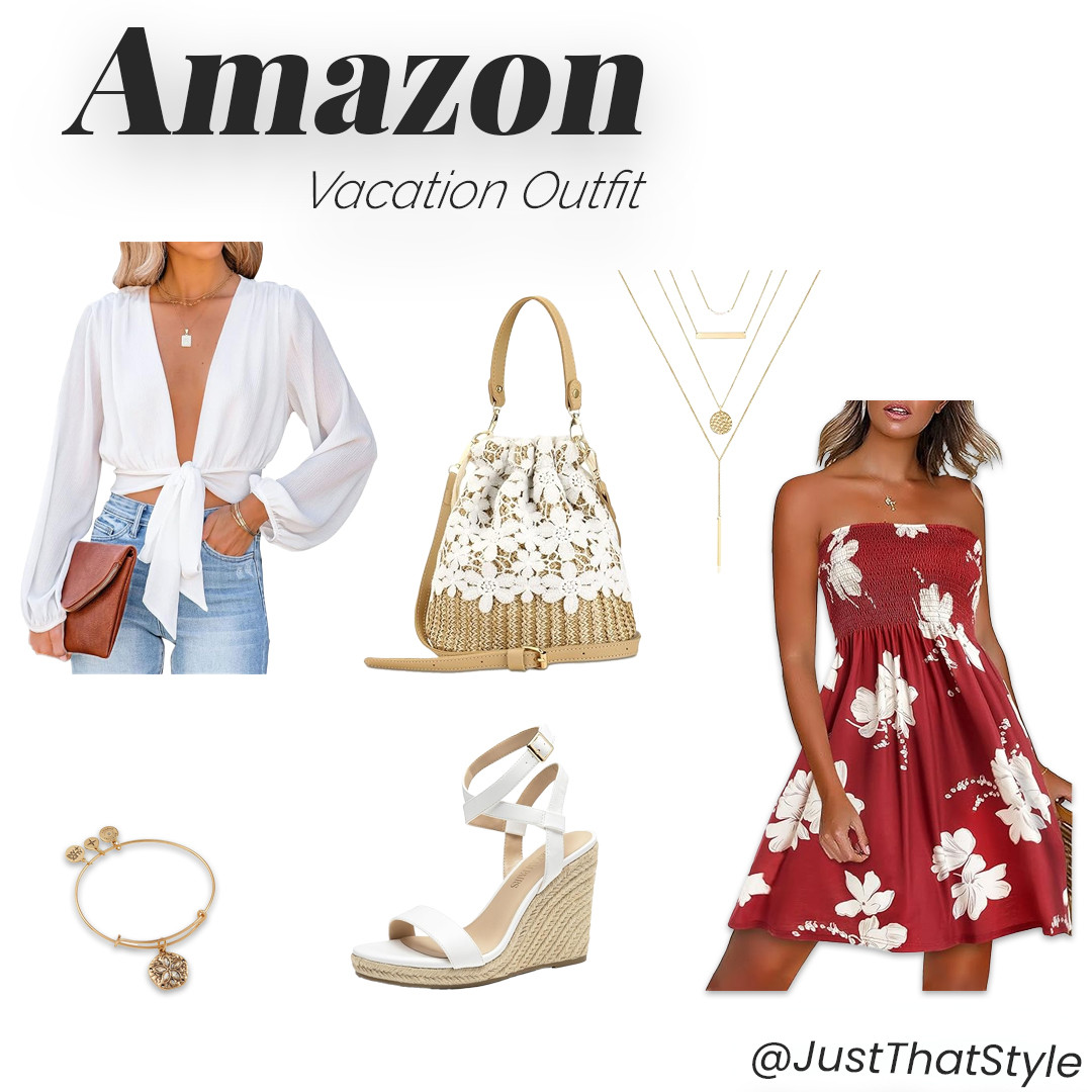 Vacation ready ☀️🏖️ Shop these breezy beach vibes now! #VacationStyle #ResortWear #AmazonFashion #BeachOutfit #SummerVibes #LTKTravel #AmazonFinds #LTKShop  

 #LTKStyleTip #LTKSwim #LTKTravel