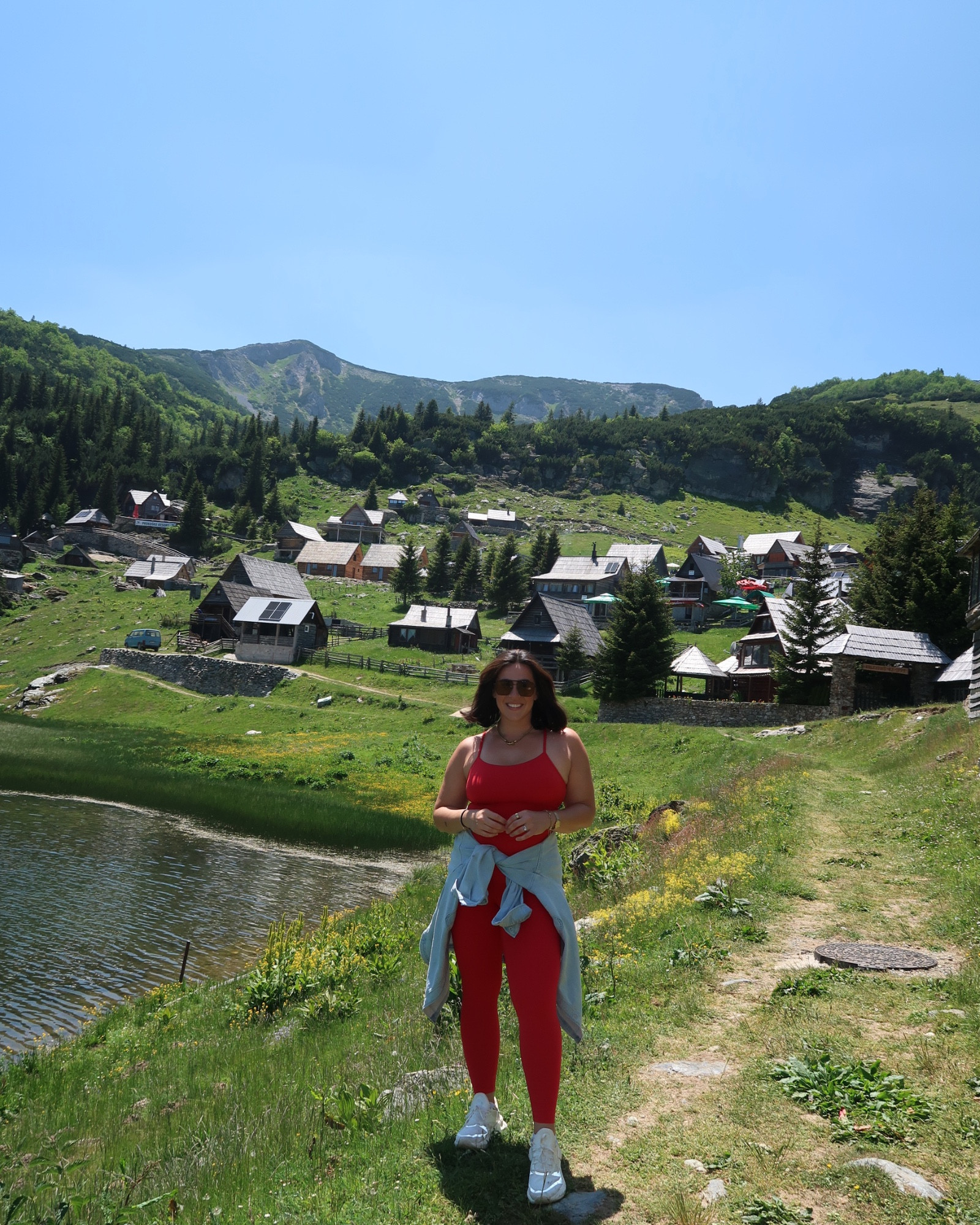 My European hiking outfit! Size L :) the top is supportive and lifts and pads can come out. Buttery soft leggings and top. Comes in many colors. 

#LTKActive #LTKTravel #LTKMidsize