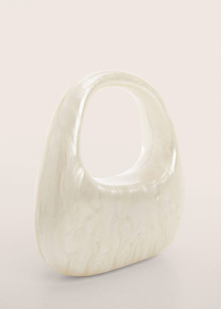 Pearl-effect clutch bag -  Women | Mango USA | MANGO (US)