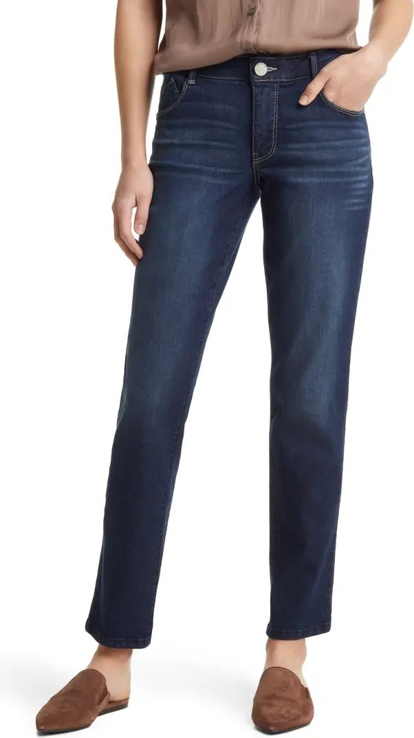 Wit & Wisdom 'Ab'Solution Mid Rise Straight Leg Jeans | Nordstrom | Nordstrom