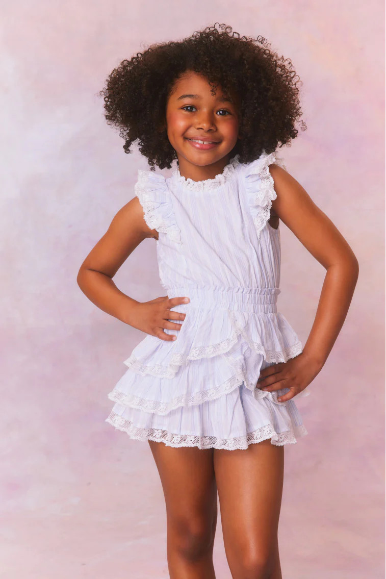 Girls Janelly Cotton Stripe Dress | LoveShackFancy