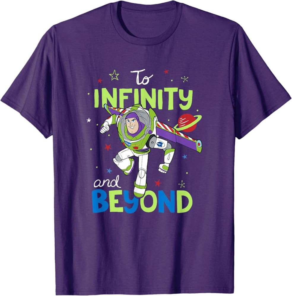 Disney Pixar Toy Story Buzz to Infinity and Beyond Portrait T-Shirt | Amazon (US)