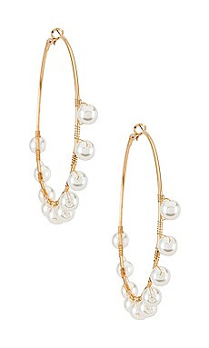 8 Other Reasons Fast Lane Hoop Earring in Gold from Revolve.com | Revolve Clothing (Global)