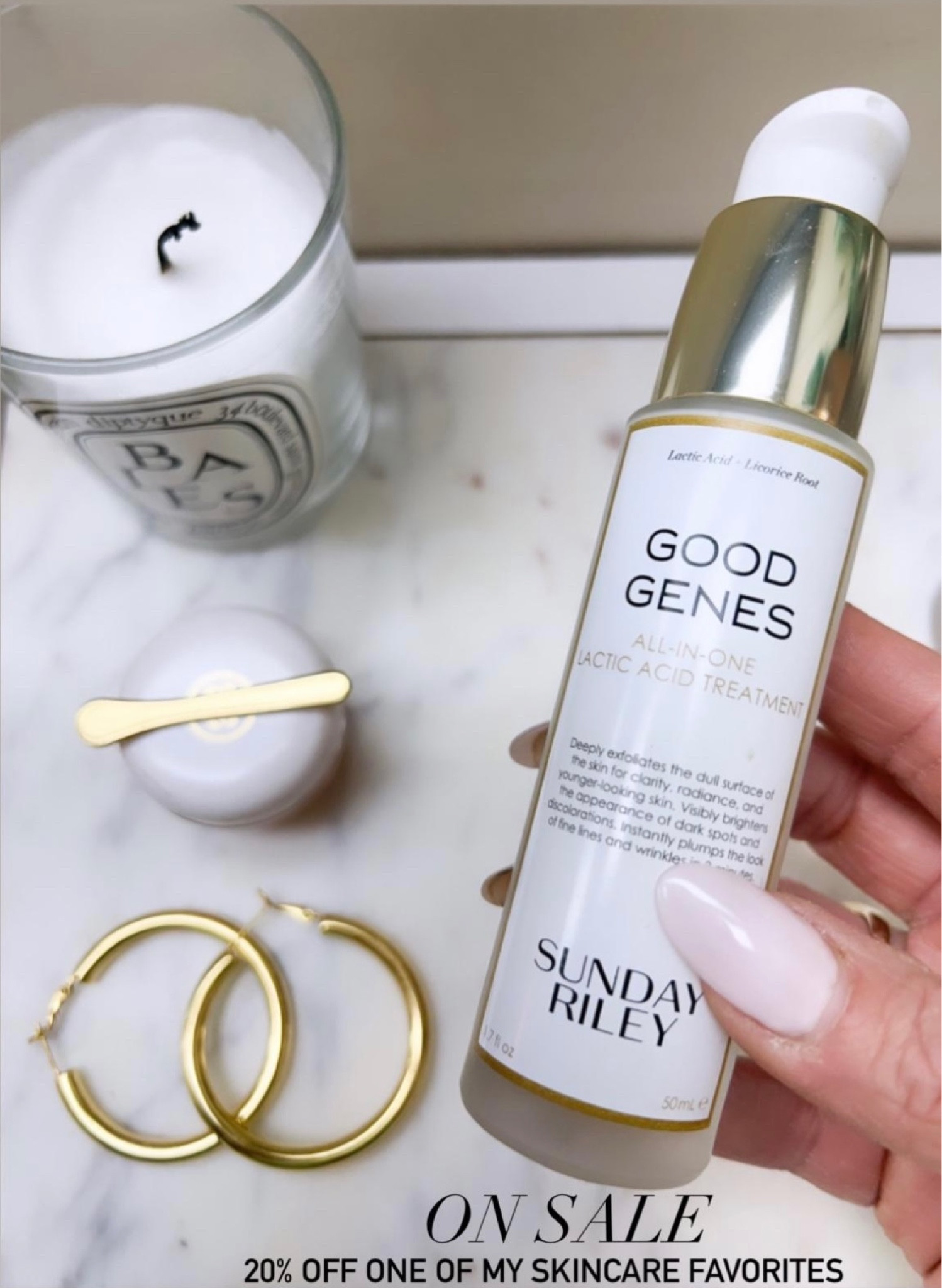 One of my favorite skincare products is on sale! Sunday Riley Good Genes, Anthropologie, beauty, skincare, skincare routine 

Follow me for more fashion finds, beauty faves, lifestyle, home decor, sales and more! So glad you’re here!! XO!!

#LTKbeauty #LTKsalealert #LTKunder100