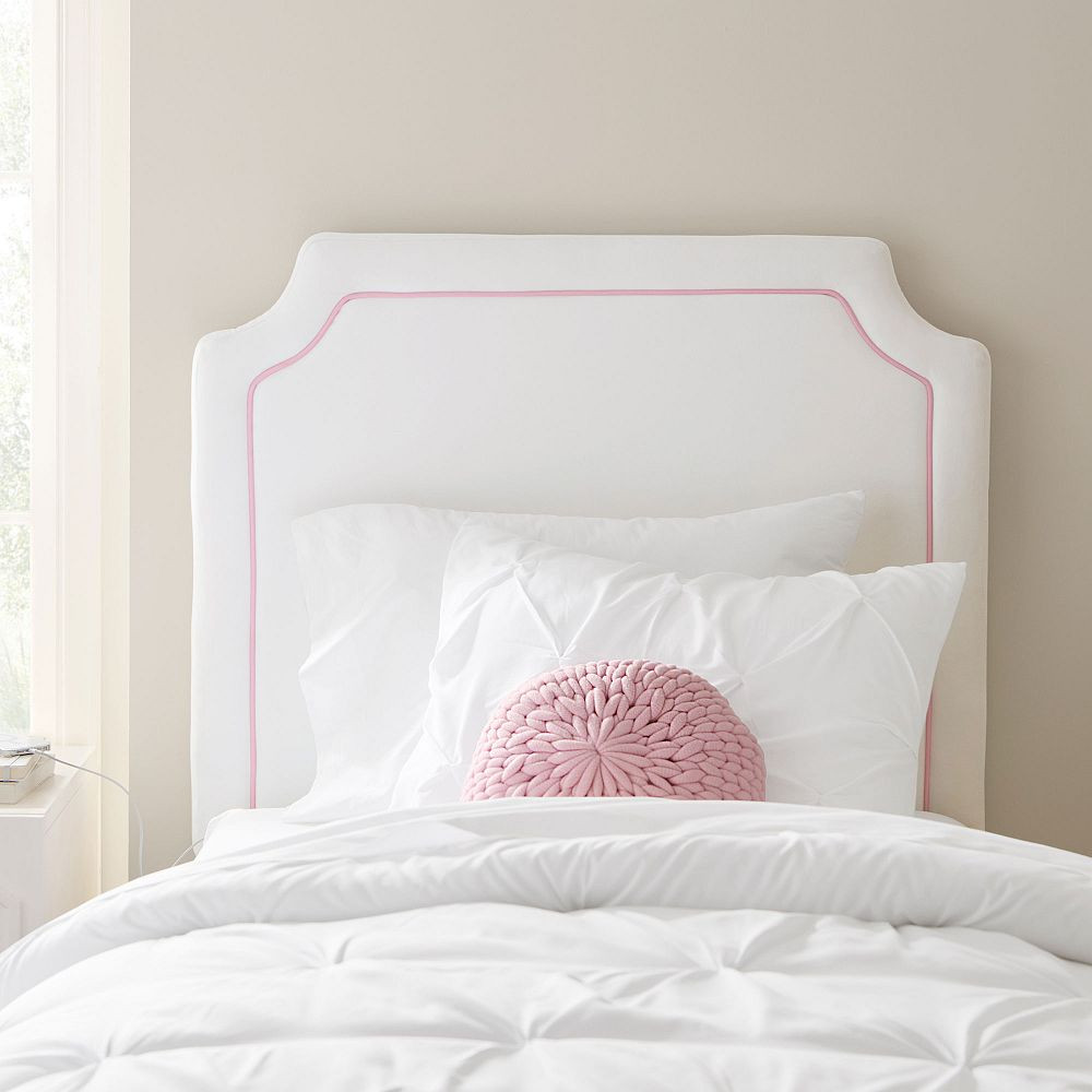Smart Auburn Piped No Nails Dorm Headboard | Pottery Barn Teen