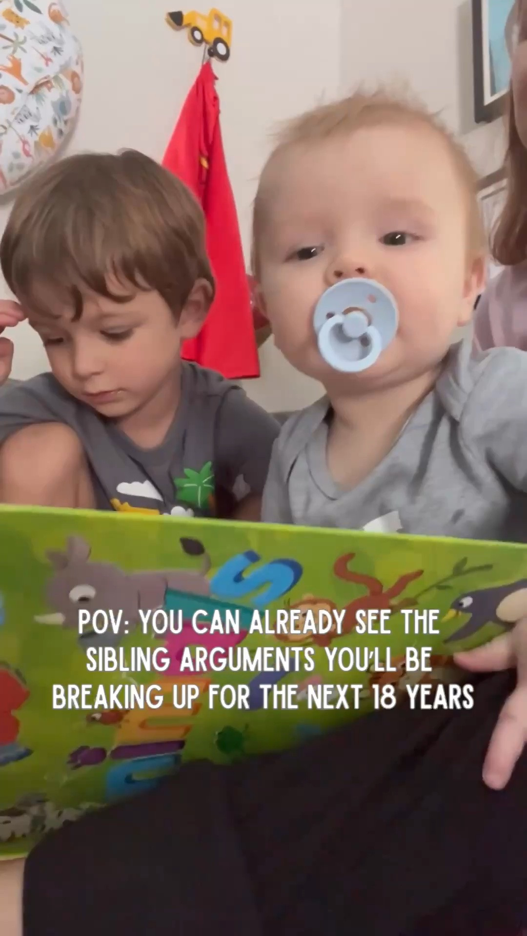 They’re laughing, they’re playing, they’re both getting increasingly annoyed over who gets to turn the page. 😂

Something tells me this is just the beginning of a lifetime of “MOM, HE—” between these two.



#SiblingLife #Brothers #BoyMom #MomLife #SiblingMoments

#LTKmomlife #LTKKids #LTKBaby