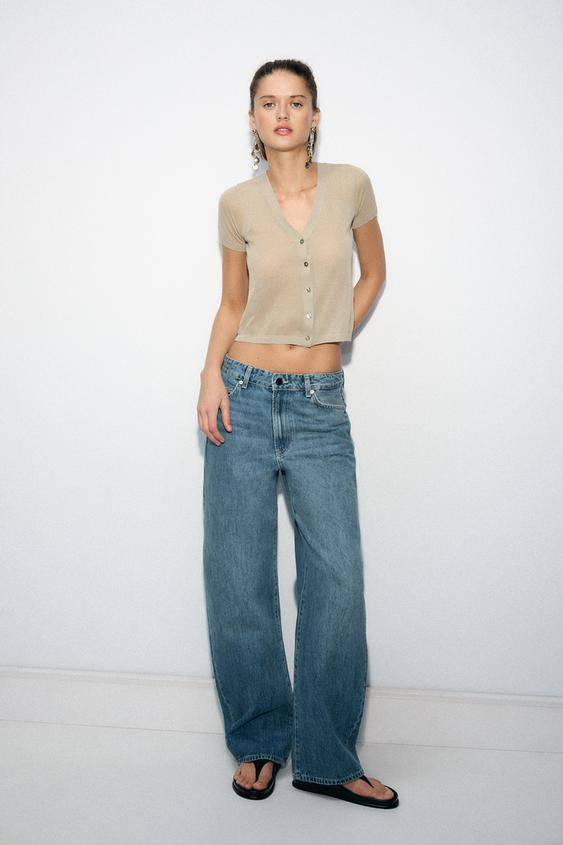 ZW COLLECTION BARREL HIGH WAIST JEANS | Zara US