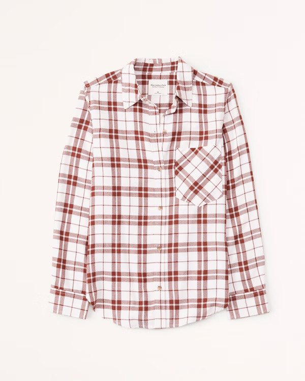 Relaxed Flannel Shirt | Abercrombie & Fitch (US)