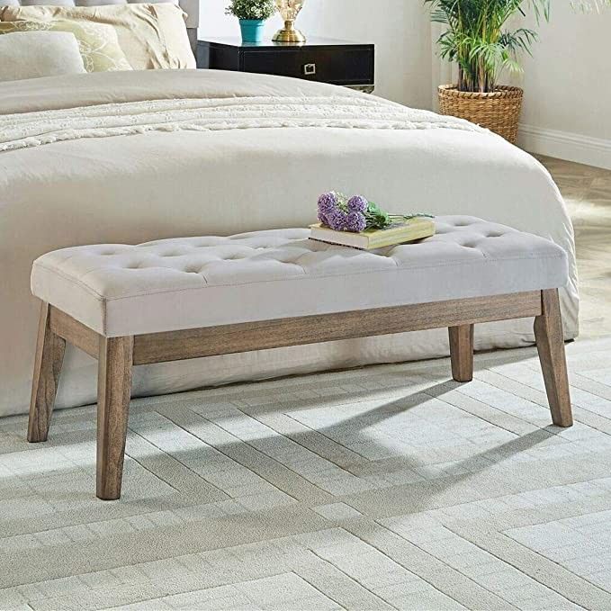 Bedroom Bench.  Bedroom Furniture. Home Decor.  Tufted Bench For Bed | Amazon (US)