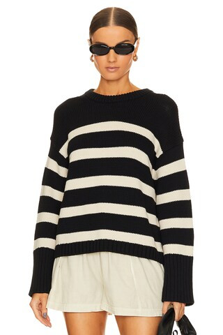 Striped Crewneck
                    
                    White + Warren | Revolve Clothing (Global)