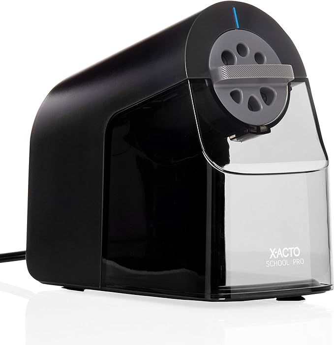X-ACTO Pencil Sharpener | School Pro Electric Pencil Sharpener, With Six Size Dial, XL Shavings B... | Amazon (US)