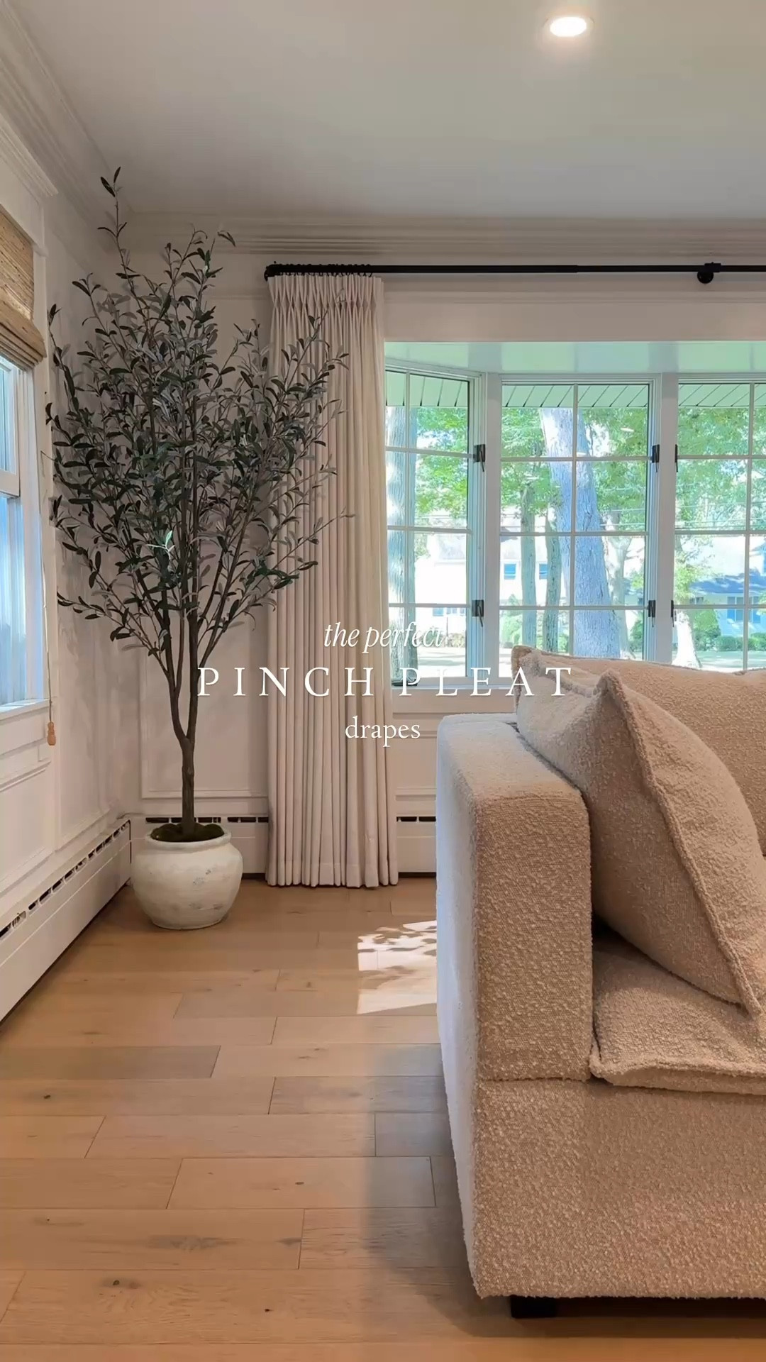 Back in August of 2025, I decided to warm up our home by adding these earthy-colored, triple pinch pleat drapes in taupe grey. I love the color and the fabric is so pretty. Shown with no privacy liner. 🤎

Designer tips:
1️⃣ Hang your curtain rod higher & much wider than your window frame to create a space that feels much larger.
2️⃣ I measured and had these drapes tailored to fall a half inch from the floor for perfect pleating. I avoid puddling the fabric on the floor because we have pets.
3️⃣ Select eyelet curtain rings (on my Amazon storefront) to hold the adjustable clips upright. These clips comes with the drapes.

→ Create a home you love to live in! 🤎

#liketkit #drapes #curtains #amazonfinds
#livingroomdesign #founditonamazon



#LTKSaleAlert #LTKHome #LTKmorningroutine