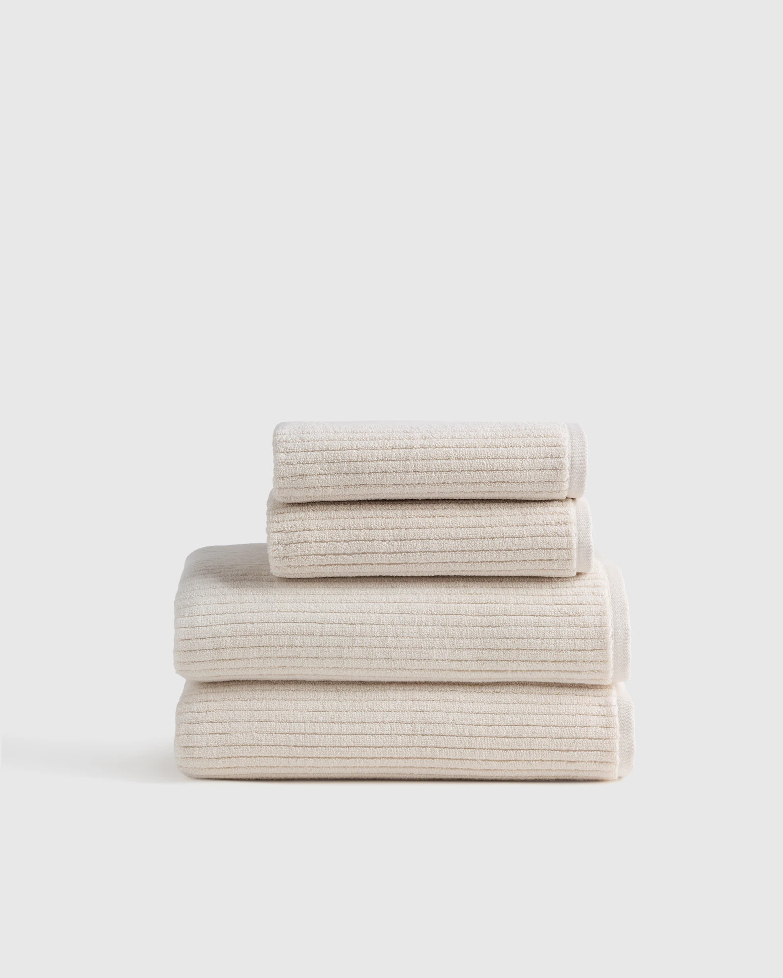 Quince Ribbed Organic Turkish Cotton Bath Bundle in Bluestone | Quince