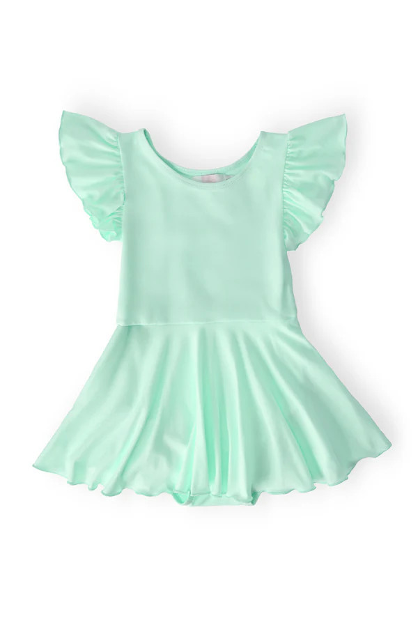 Pastel Green S/S Twirl Leotard | Mila & Rose