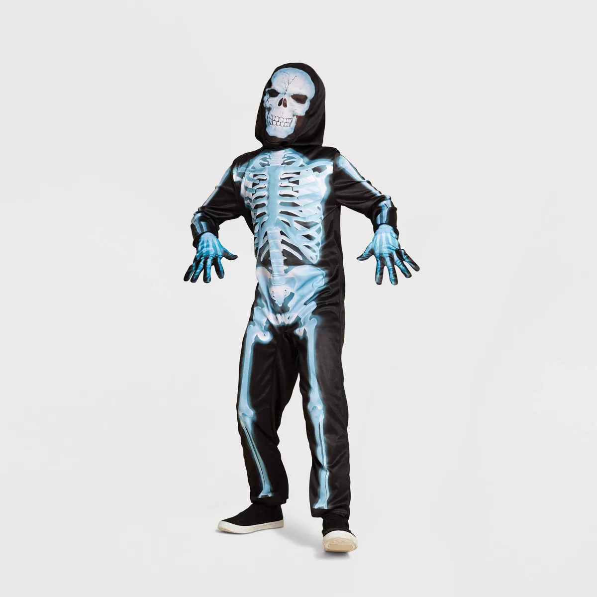 Kids' X-Ray Skeleton Halloween Costume Jumpsuit with Accessories - Hyde & EEK! Boutique™ | Target