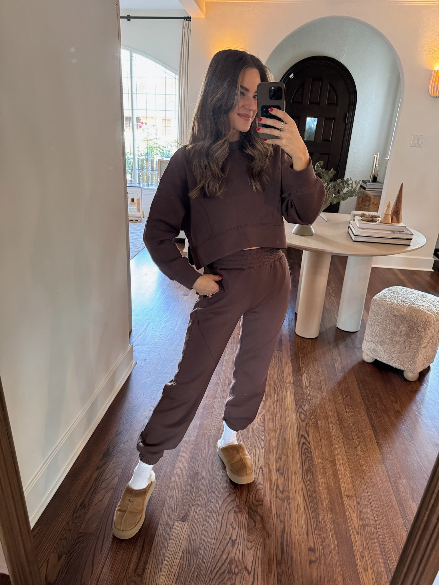 Love this matching loungewear set! Comes in a few colors. Wearing a size S in everything. It’s all currently 15% off! // YPB, YPB activewear, AF, Abercrombie