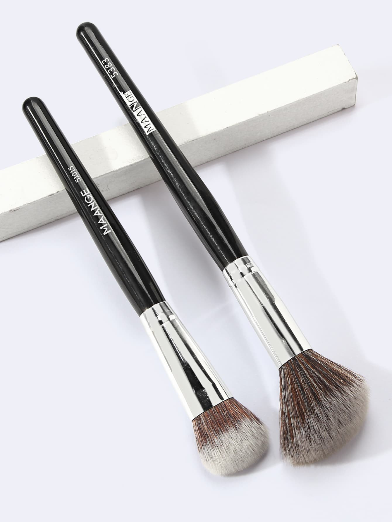 2pcs Foundation Makeup Brush Oblique Head Liquid Foundation Concealer Cosmetic Blending Brushes F... | SHEIN