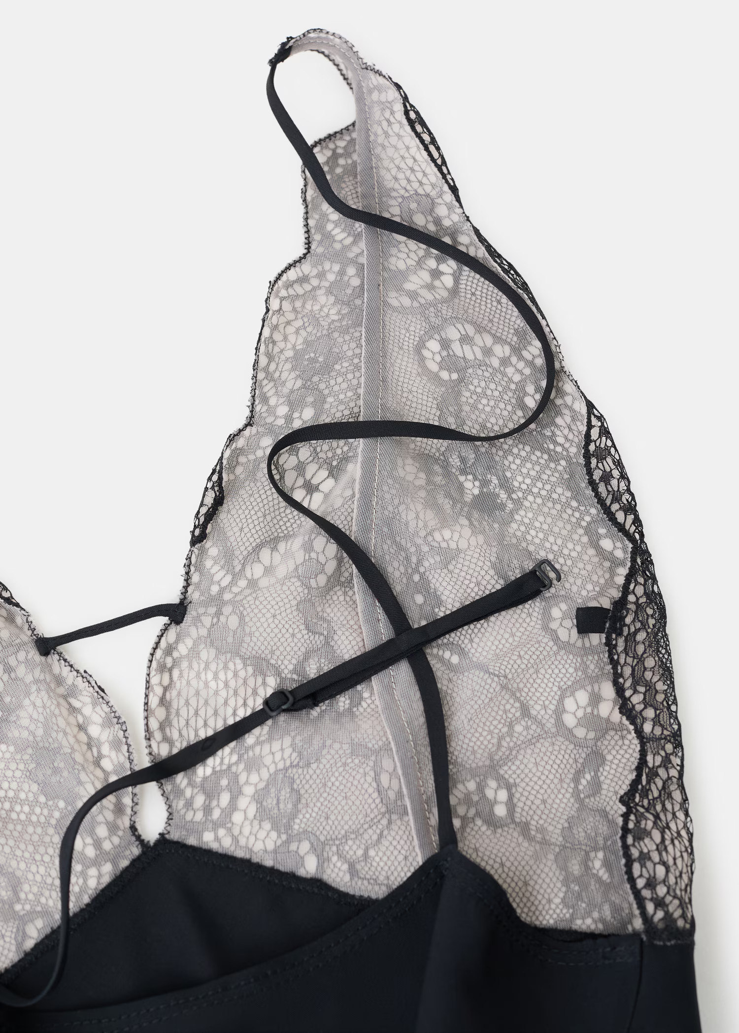 Combined lace bodysuit - Women | MANGO United Kingdom | MANGO (UK)