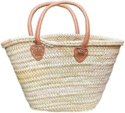 purifyou Handmade Moroccan Seagrass Baskets - Medium (15x10) for Shopping, Storage, Baby Items, P... | Amazon (US)