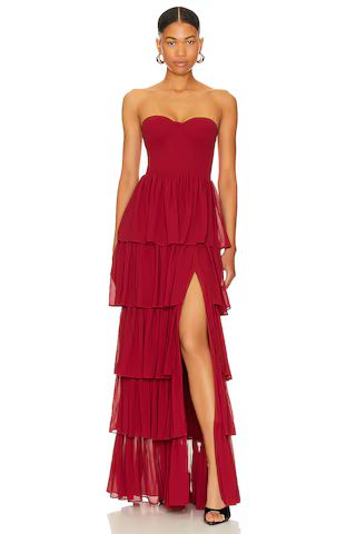 Lovers and Friends Hattie Gown in Deep Red from Revolve.com | Revolve Clothing (Global)