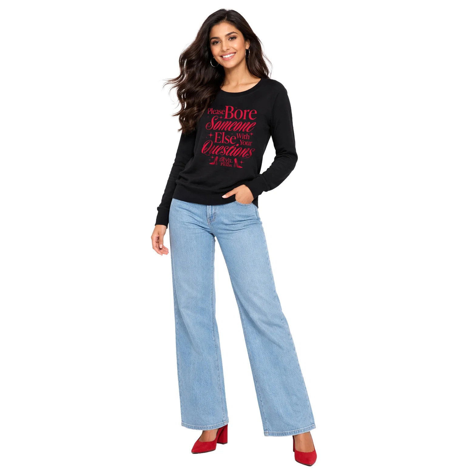 The Devil Wears Prada - Please Bore Someone Else - Women's French Terry Long Sleeve Pullover | Zulily
