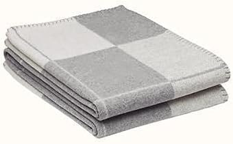 Picnic mat H Letter Blanket Plaid Cashmere Crochet Soft Wool Scarf Portable Warm Sofa Bed Fleece ... | Amazon (US)