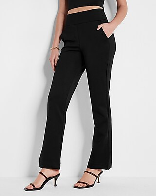 High Waisted Nylon Pull-On Bootcut Pant | Express
