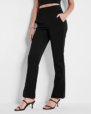 High Waisted Nylon Pull-On Bootcut Pant | Express