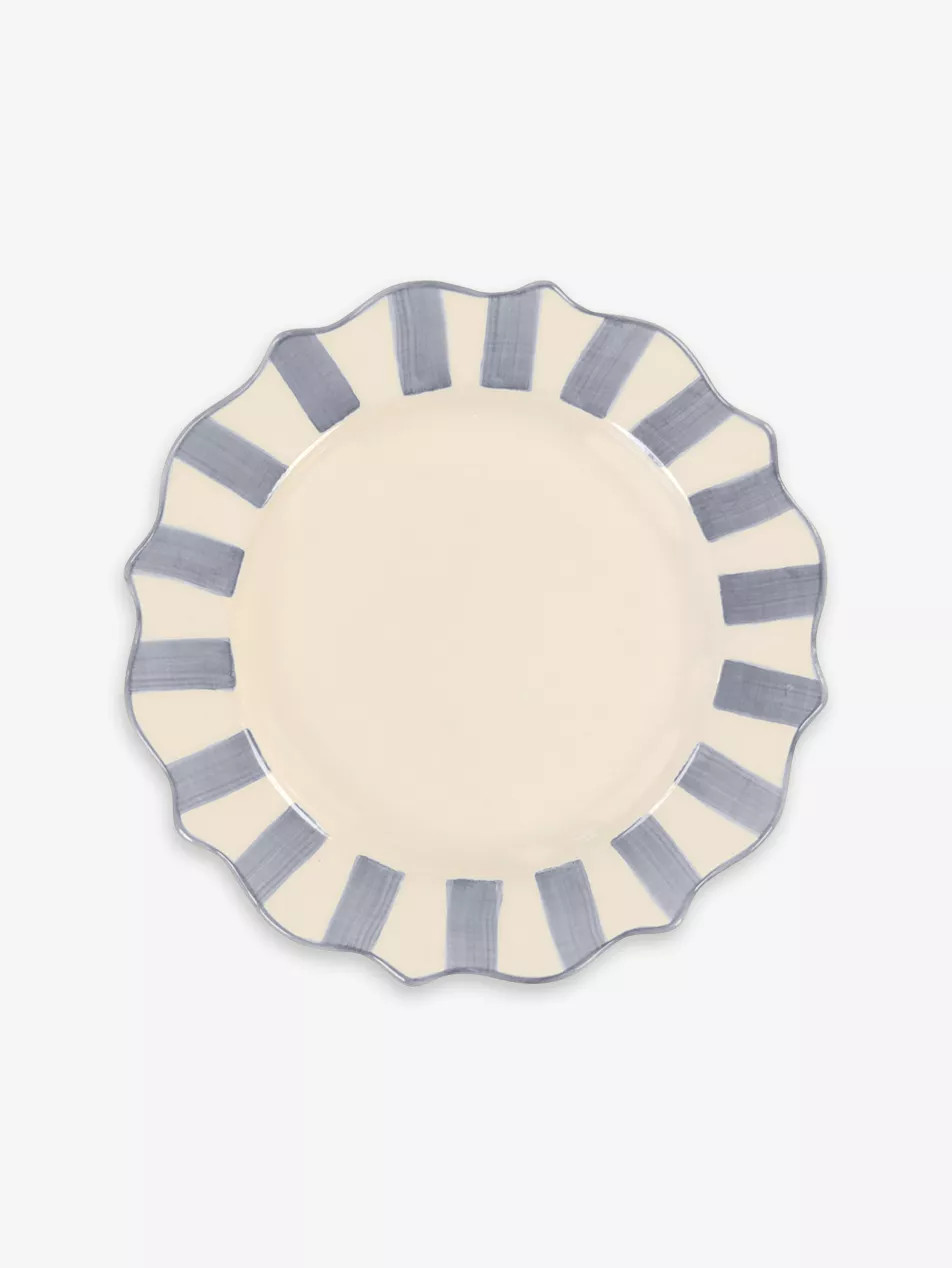 Scalloped ceramic breakfast plate 22cm | Selfridges