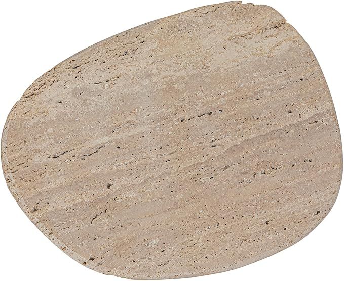 Creative Co-Op, Natural Travertine Cheese and Serving Board, Medium | Amazon (US)