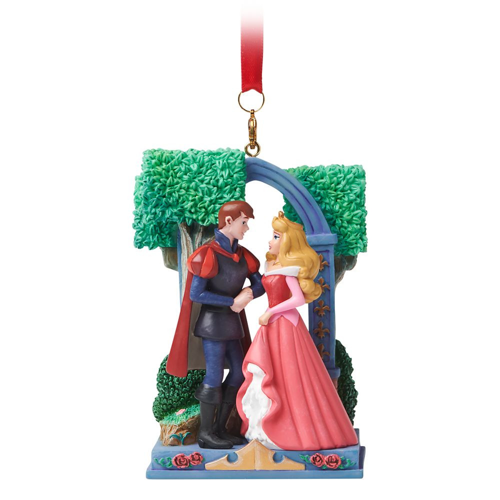 Aurora and Phillip Sketchbook Ornament – Sleeping Beauty – Pink | Disney Store