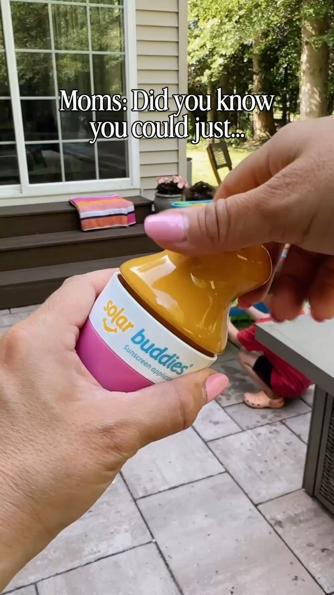 Honestly, I didn’t think this sunscreen applicator was going to work. 🤷🏻‍♀️ But the ad sucked me in, and I figured it was worth a try. I’m pleasantly surprised! 👏🏼 

I tested it on myself first, to make sure the product was as actually coming out and applying evenly - can confirm it does. 

I feel like this is going to save me some money, since I don’t end up with a bunch of extra product all over my hands. It rubs in a heck of a lot better than I can do on my own, too. 

I’ll keep you posted! But if you want to try this mom hack, too, you can shop via the link in my bio! 🔗

PS: I heard if I send you guys the link through an automation, fewer people see my post. 🙃 That’s why I’m routing you to my bio for it. Going to test this theory and see how it goes! 🤞🏼

#LTKmomlife #LTKSeasonal #LTKKids