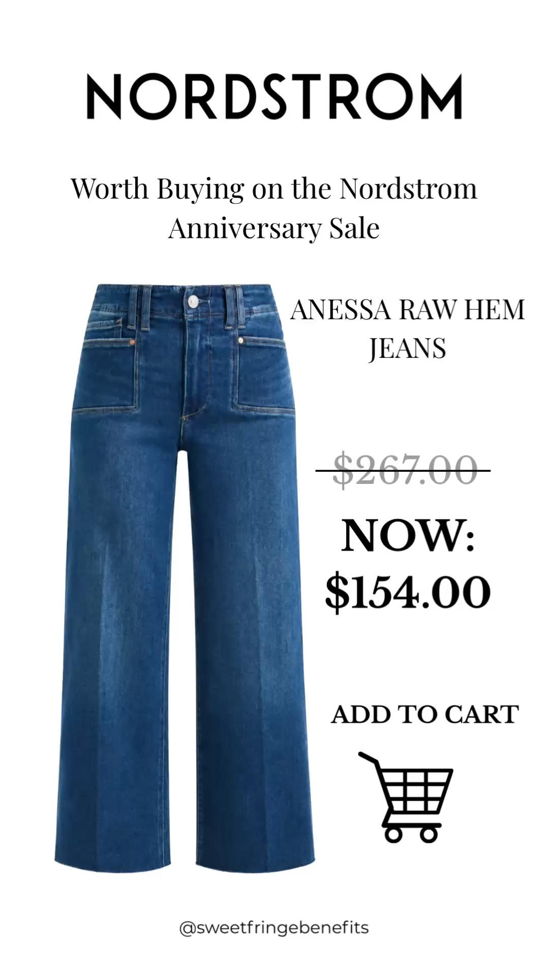 The Anessa Wide Leg Jeans are one of the best investment buys in the Nordstrom Anniversary Sale. Premium denim with a flattering fit, versatile wash, and a rare sale price you'll be glad you didn't miss.

💡 LTK MADE EASY
❤️ Heart = Support my posts!
🔖 Save = Get sale & restock alerts
📋 Lists = Keep favorites organized
📲 Share = Send lists and products to a friend. Hello, Christmas List!
💬 Comment = Ask me anything about what I'm wearing.:-)

#LTKOver40 #LTKSaleAlert #LTKTravel