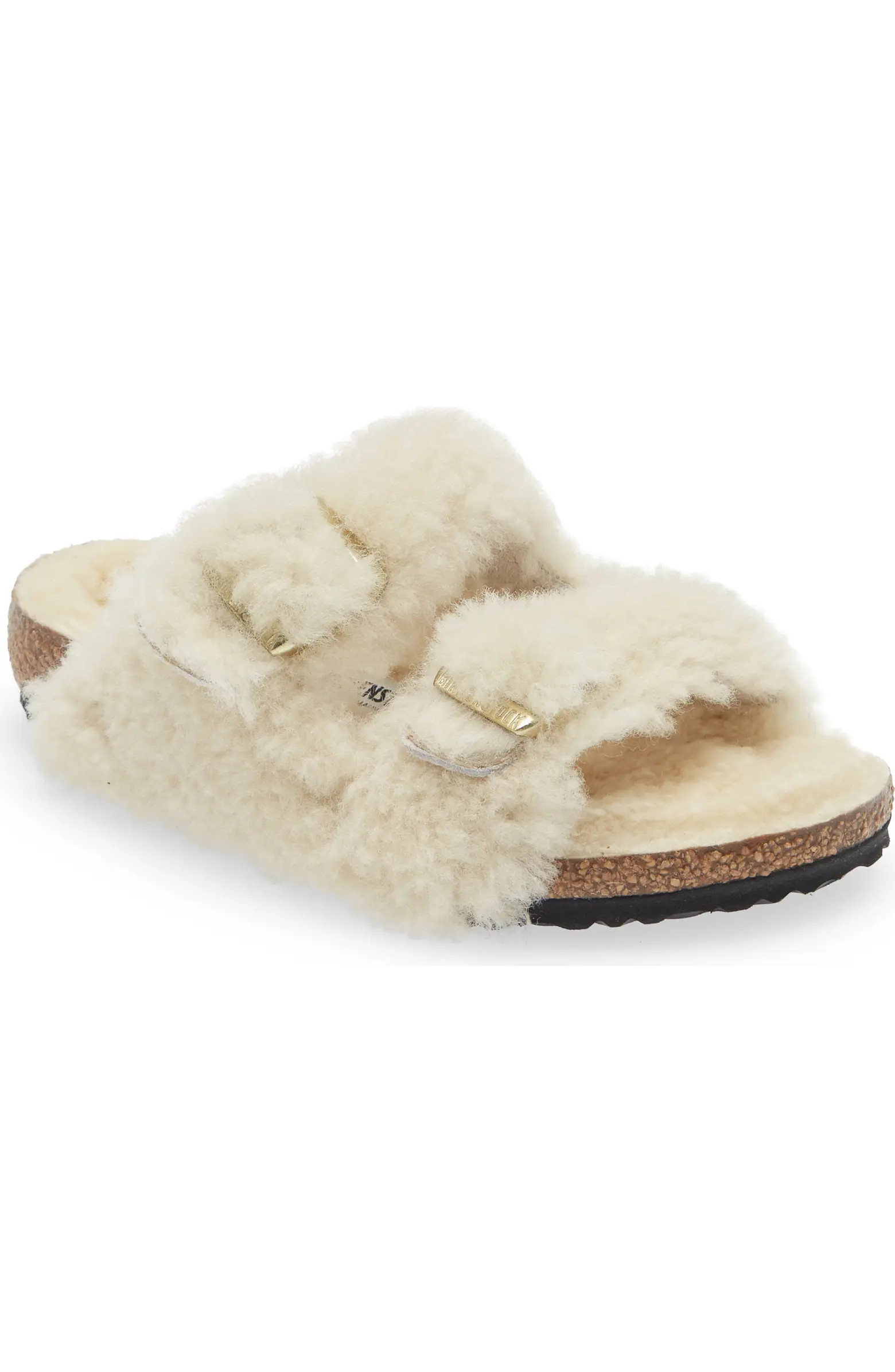 Kids' Arizona Genuine Shearling Slide Sandal | Nordstrom