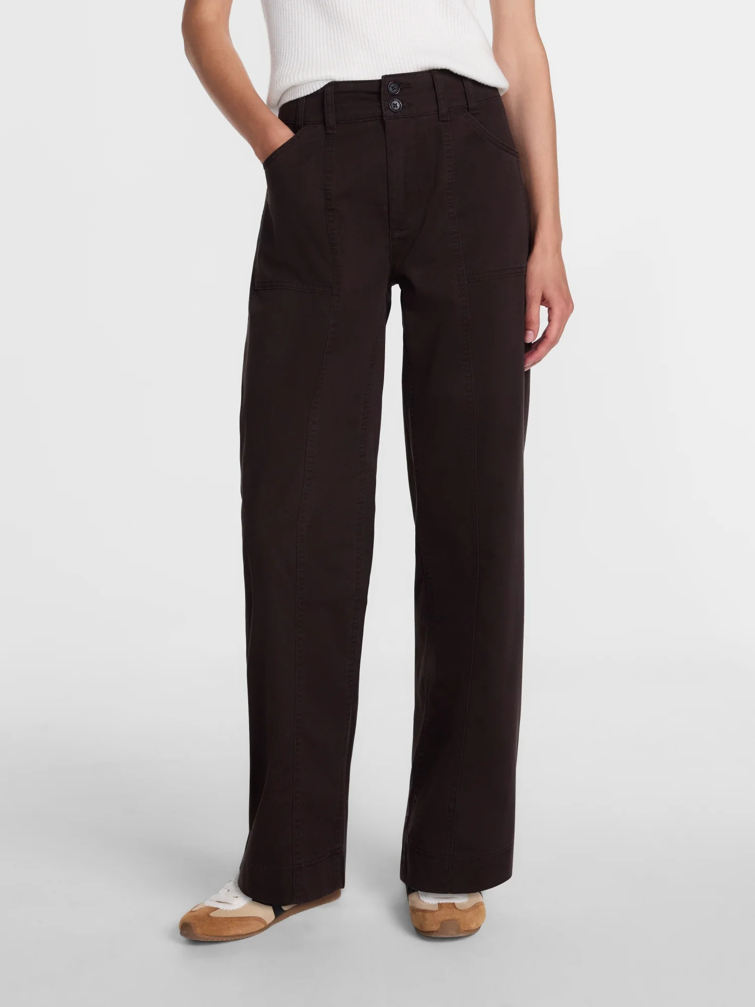 Scenario Women's Wide Leg Utility Pant, Sizes 0-20 | Walmart (US)
