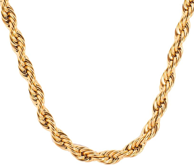 Hey Harper Gold Necklace For Women Trendy Necklace - 14K Golden PVD Coating Waterproof & Sweatpro... | Amazon (US)