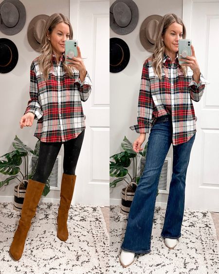 Christmas/Holiday Outfit Inspo!
Red & White Flannel Shirt styled 12 ways | This top is so cute and versatile!

This flannel is part of the Old Navy friends & family sale. I am wearing my regular size (XS).#LTKunder50 

#LTKHoliday #LTKsalealert