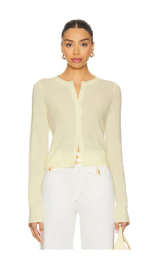 Dani Cashmere Cardigan in Anise Flower | Revolve Clothing (Global)