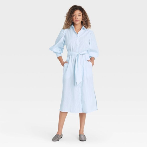 Women's Long Sleeve High Cuff Shirtdress - A New Day™ | Target