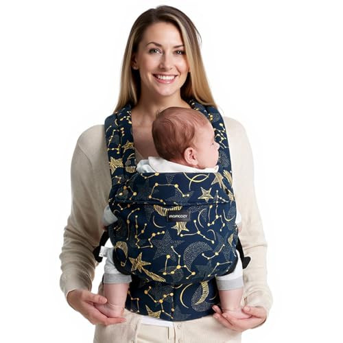 Momcozy Baby Carrier - Ergonomic, Cozy and Lightweight Carrier for 7-45lbs, Effortless to Put On, Ideal for Hands-Free Parenting, Enhanced Lumbar Support, Starry Night | Amazon (US)