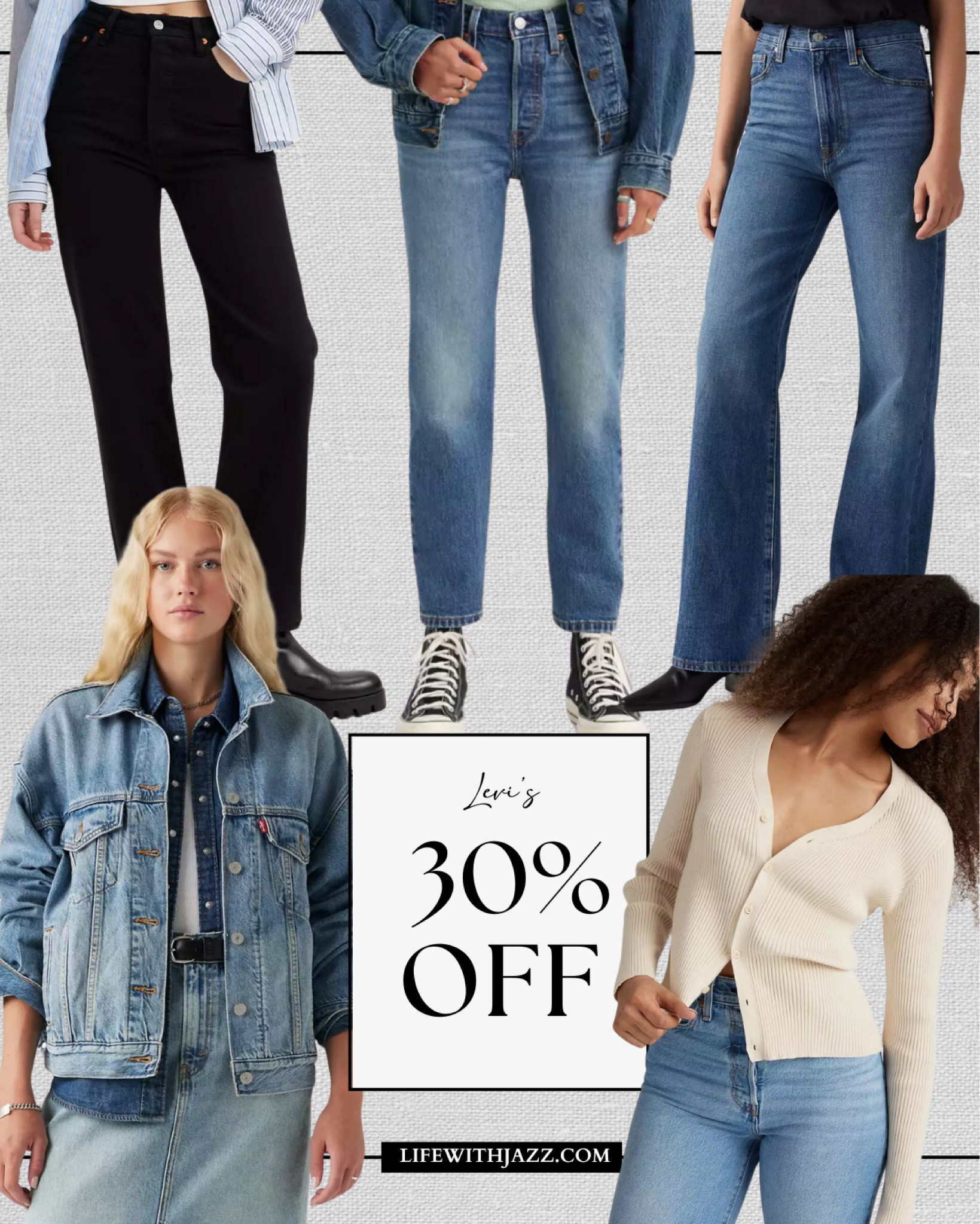 30% off at Levi’s today through October 17th! 

Jeans / denim jacket / cardigan / classic style / wardrobe staples 

#LTKSaleAlert #LTKSeasonal