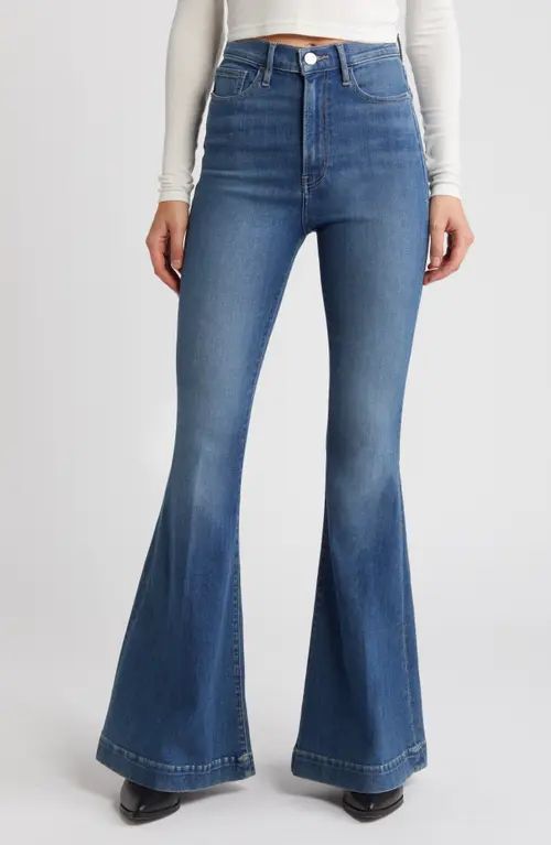 FRAME Le Super Flare High Waist Jeans in Donna at Nordstrom, Size 23 | Nordstrom