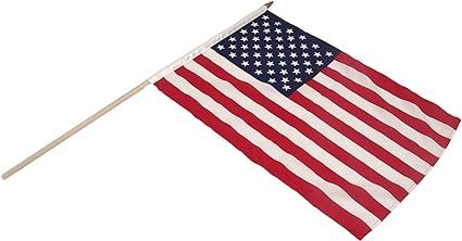 Super Tough USA1218HF 516_S_T_C US Flag 12" x 18" with 24" Wood Stick | Amazon (US)
