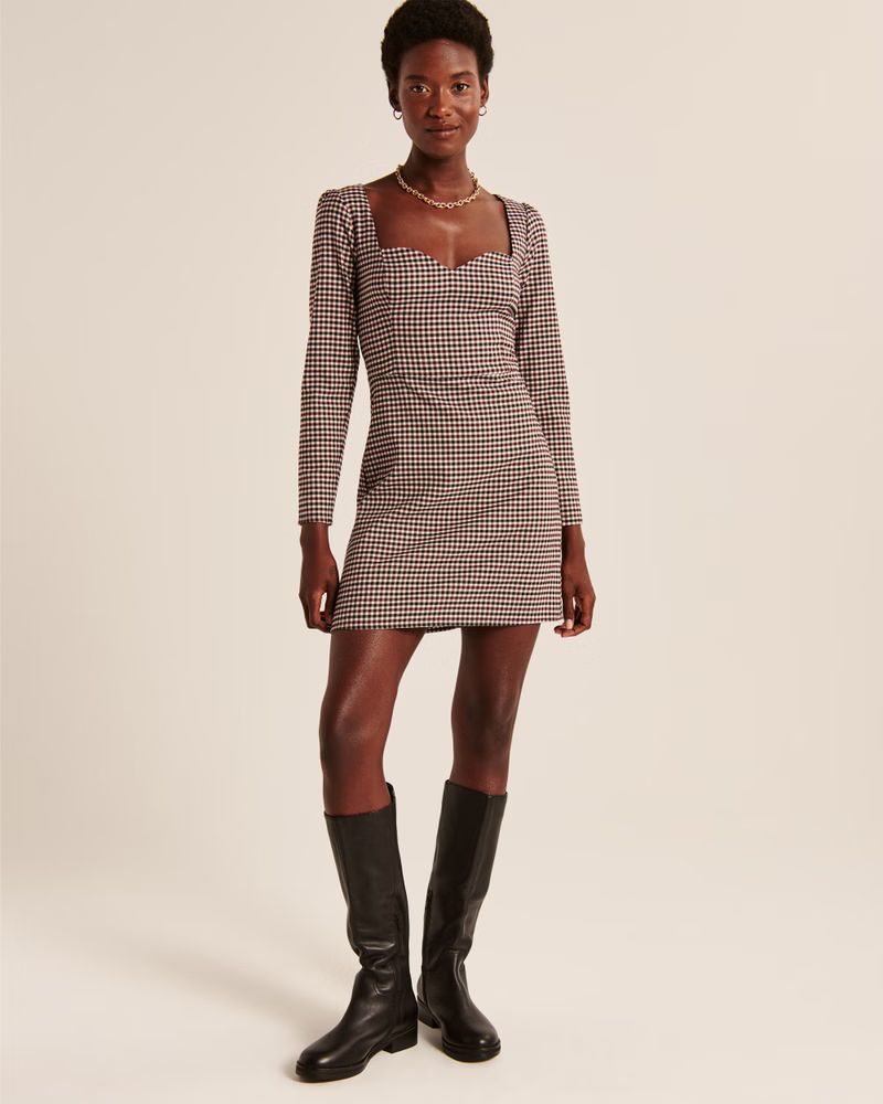 Women's Sweetheart Slim Mini Dress | Women's New Arrivals | Abercrombie.com | Abercrombie & Fitch (US)