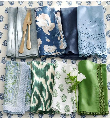 Cotton napkins for summer tabletop decor.  Place setting, dining decor, kitchen decor 

#LTKHome #LTKSeasonal #LTKStyleTip